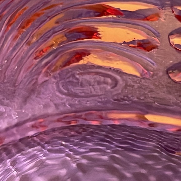 Fenton Art Glass 9" Bowl.  Dusty Rose Pink Color. - Picture 4 of 4